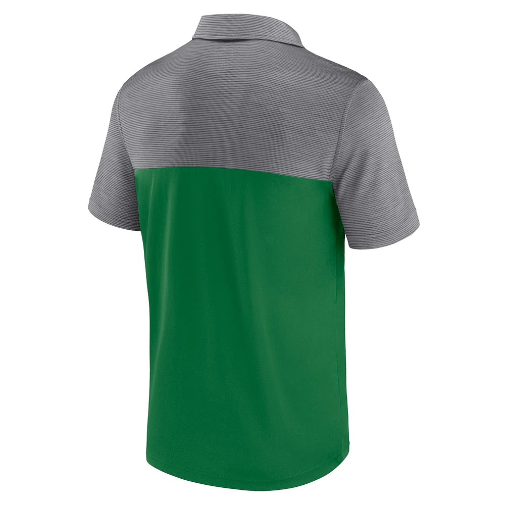 Polo Fanatics vert/gris pour homme des Oregon Ducks