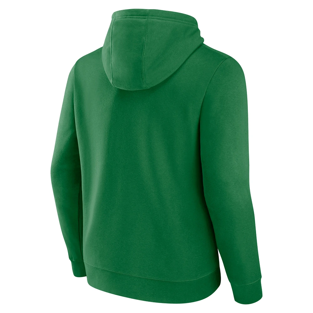 Sweat à capuche avec logo arqué vert Fanatics pour hommes des Oregon Ducks