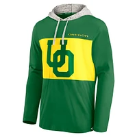 Men's Fanatics Green Oregon Ducks Block Party Lightweight Pullover Hoodie