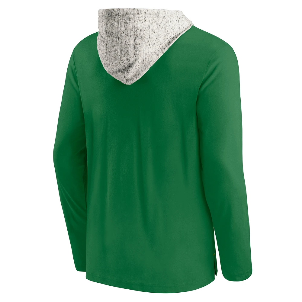 Men's Fanatics Green Oregon Ducks Block Party Lightweight Pullover Hoodie