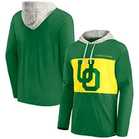 Men's Fanatics Green Oregon Ducks Block Party Lightweight Pullover Hoodie