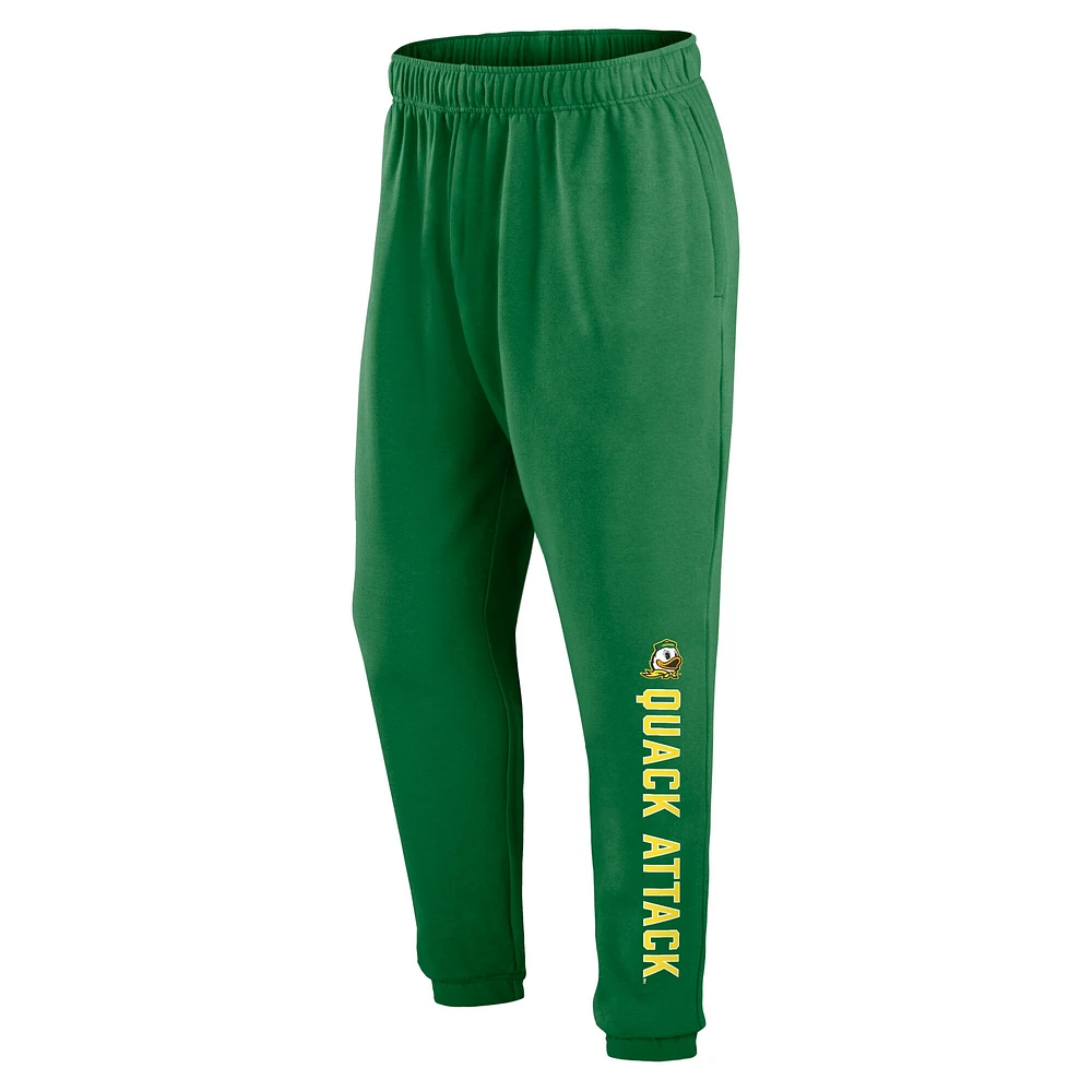 Men's Fanatics Green Oregon Ducks Chop Block Fleece Sweatpants