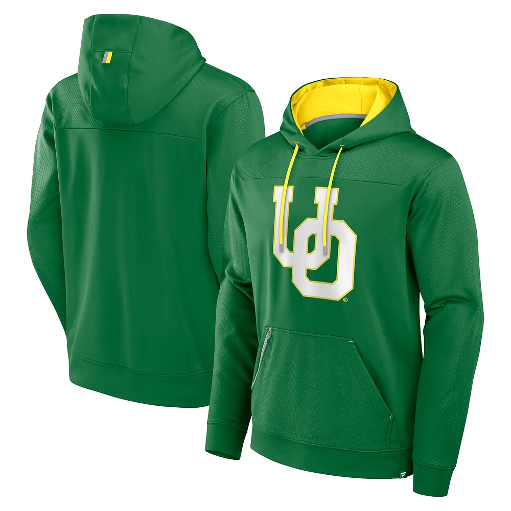 Sweat à capuche enfiler vert délavé Oregon Ducks Defender Dot Faded pour homme Fanatics