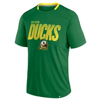 T-shirt vert fanatique pour homme Oregon Ducks Defender Fade Slant