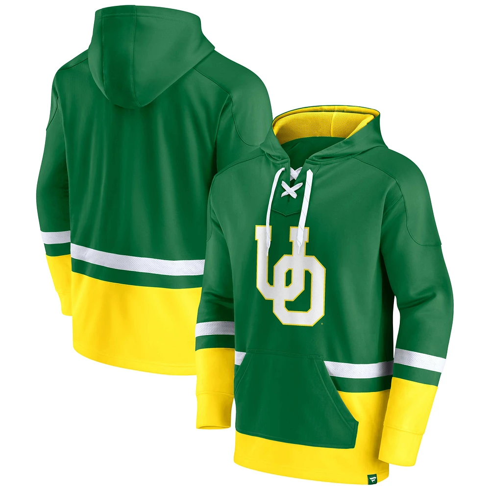 Men's Fanatics Green Oregon Ducks First Battle Pullover Hoodie