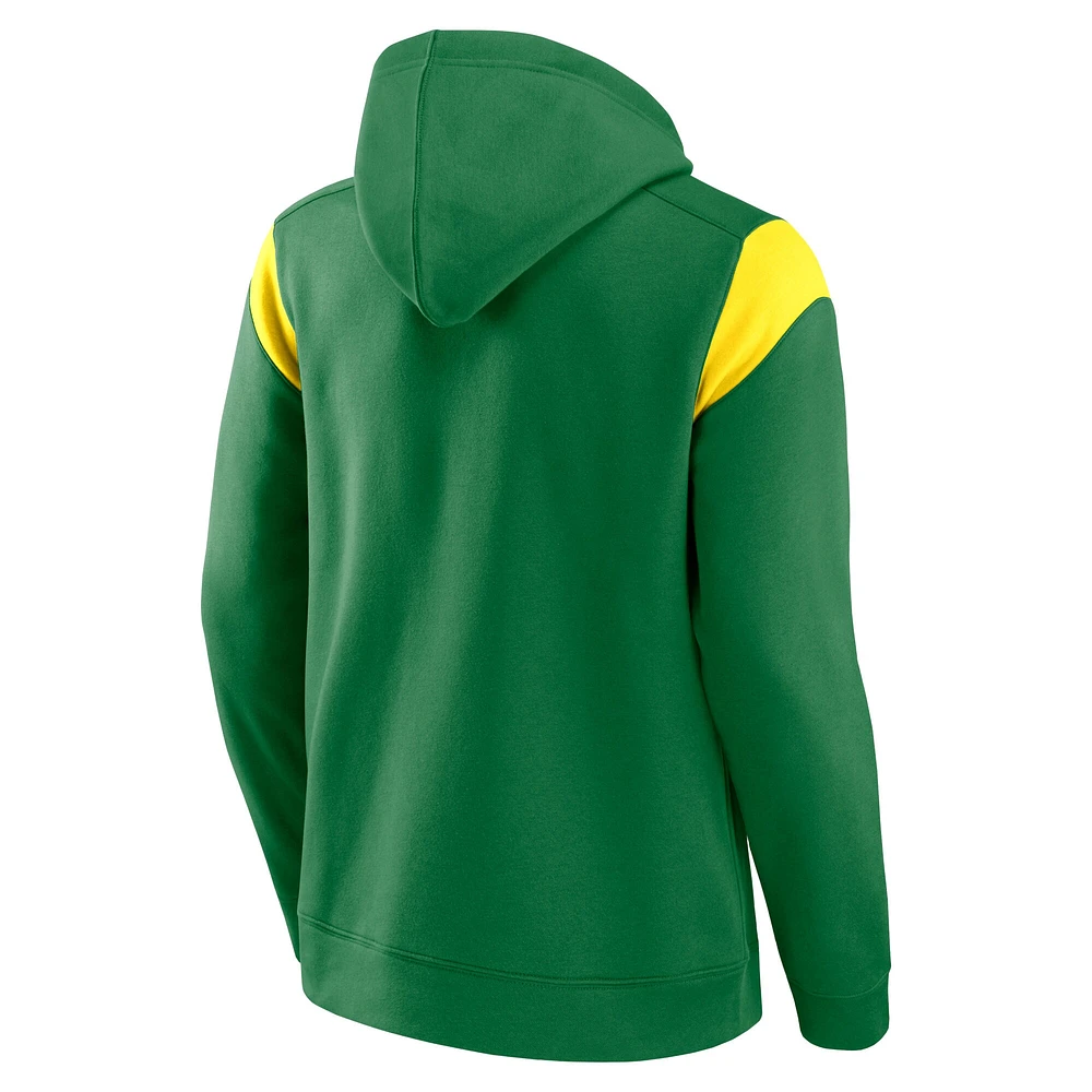 Men's Fanatics Green Oregon Ducks Game Over Pullover Hoodie