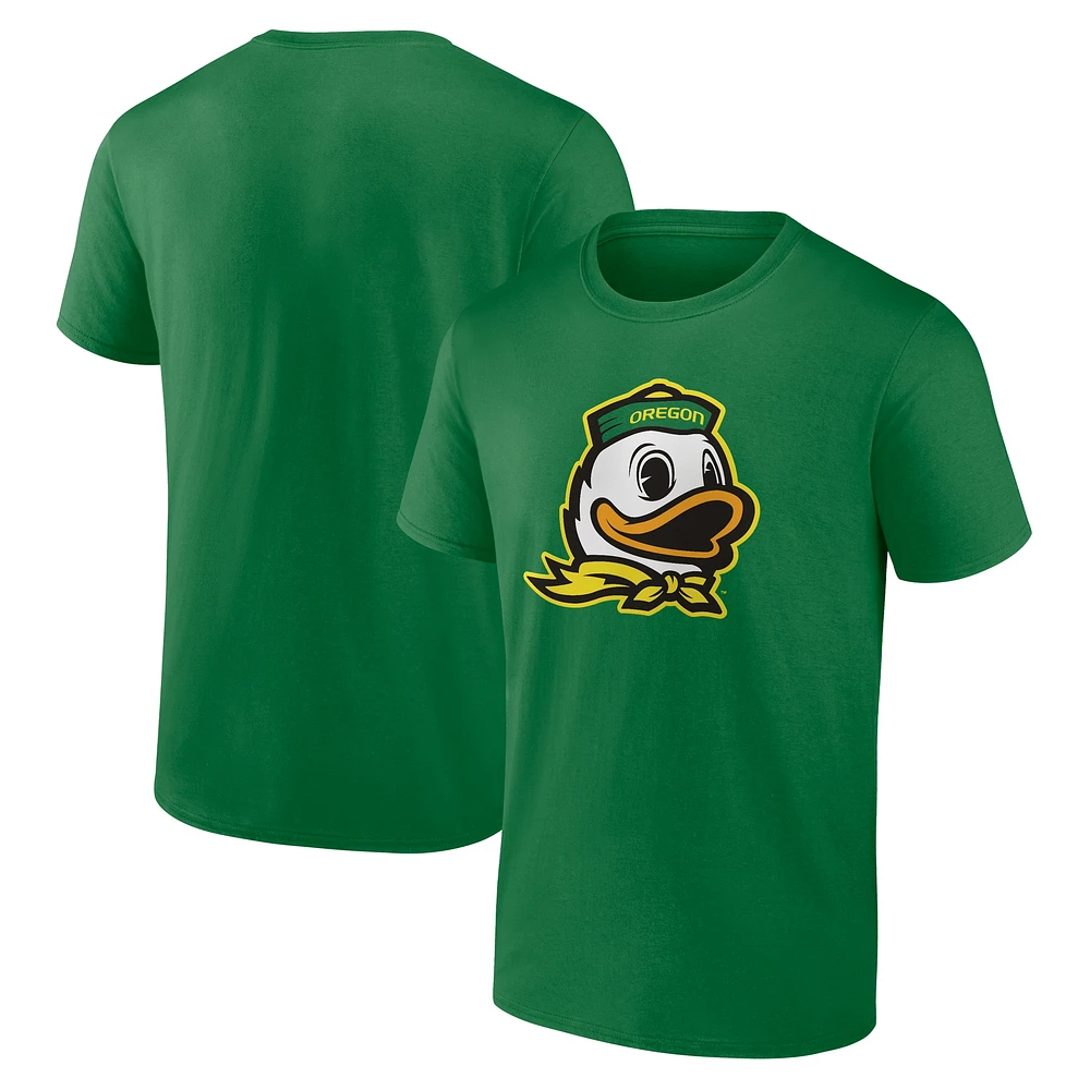 T-shirt vert fanatiques pour hommes avec logo principal des Oregon Ducks