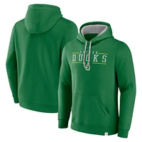 Men's Fanatics  Green Oregon Ducks Second Wind Distressed Pullover Hoodie