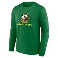 T-shirt à manches longues Fanatics Green Oregon Ducks Team Lockup pour hommes