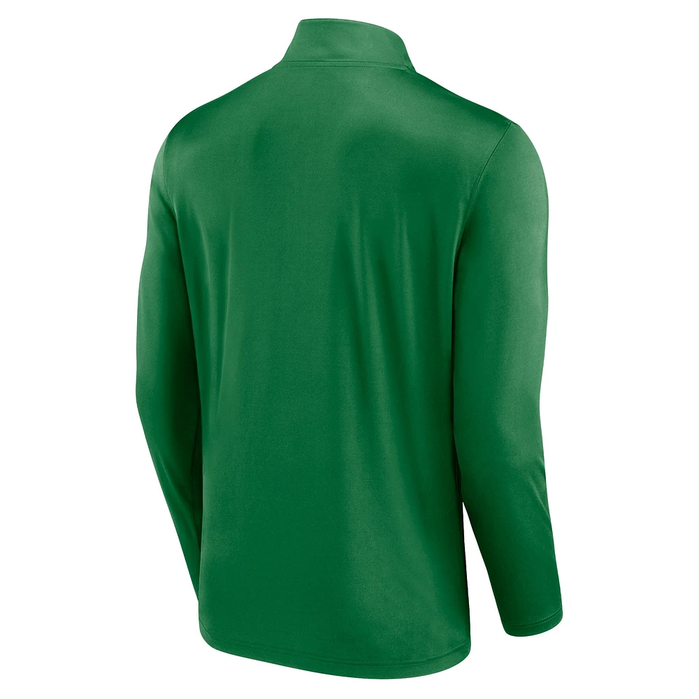 Men's Fanatics Green Oregon Ducks Underdog Mindset Quarter-Zip Top