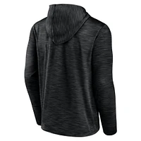 Men's Fanatics  Heather Black Oregon Ducks Athlete Fleece Pullover Hoodie