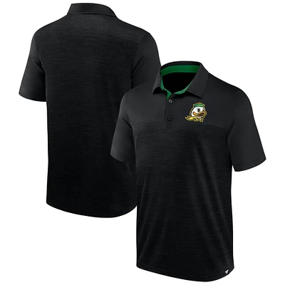 Polo classique Homefield des Ducks de l'Oregon noir chiné Fanatics pour hommes