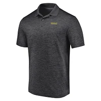 Men's Fanatics Heather Charcoal Oregon Ducks Primary Logo Polo