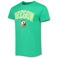 T-shirt à trois mélanges pour hommes League Collegiate Wear Heather Kelly Green Oregon Ducks 1965 Arch Victory Falls