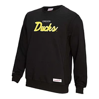 Sweat-shirt à capuche noir Oregon Ducks Elite Script pour homme de Mitchell & Ness