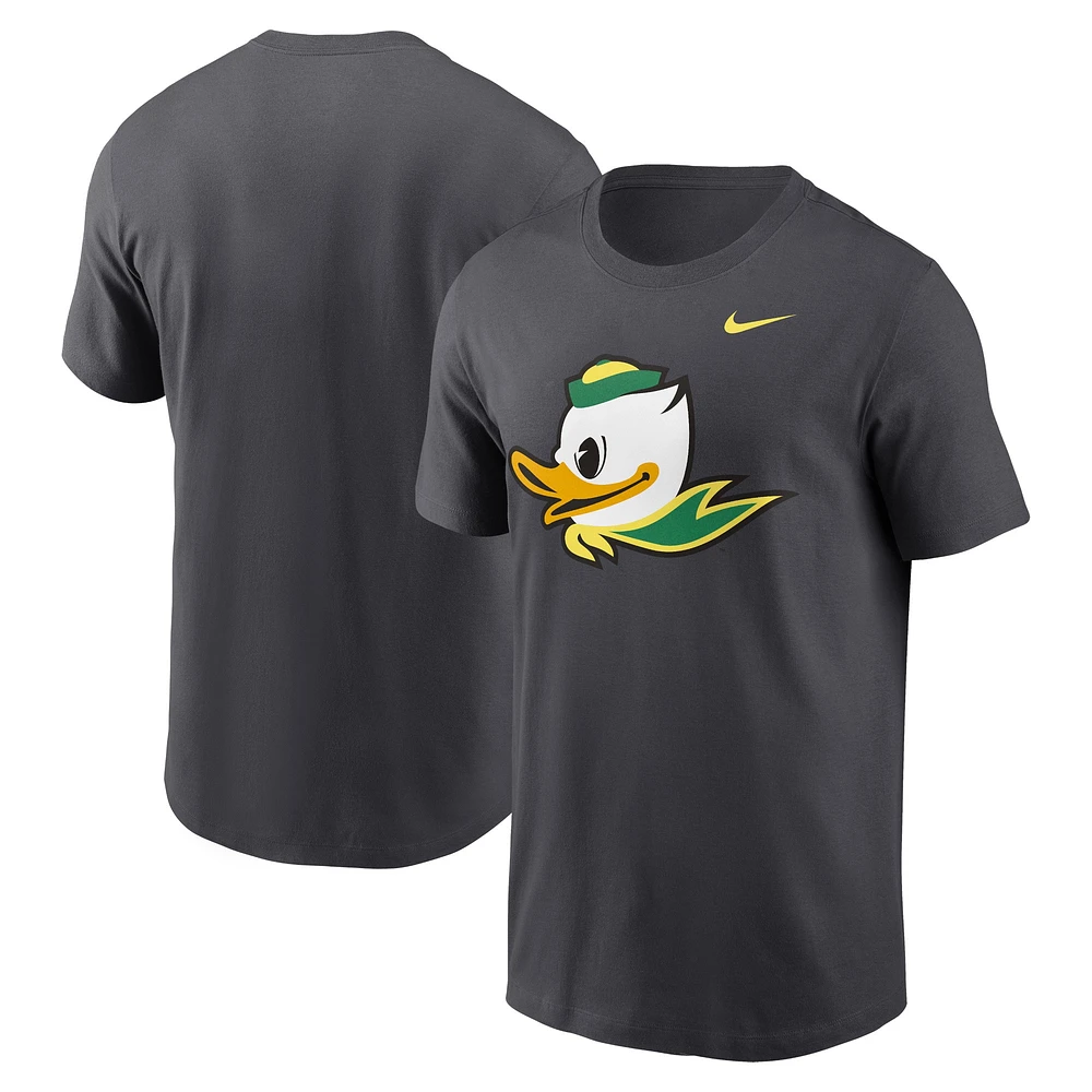 Men's Nike Anthracite Oregon Ducks Primetime Alternate Logo T-Shirt