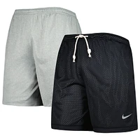 Short de performance réversible Nike Oregon Ducks pour homme, noir/gris