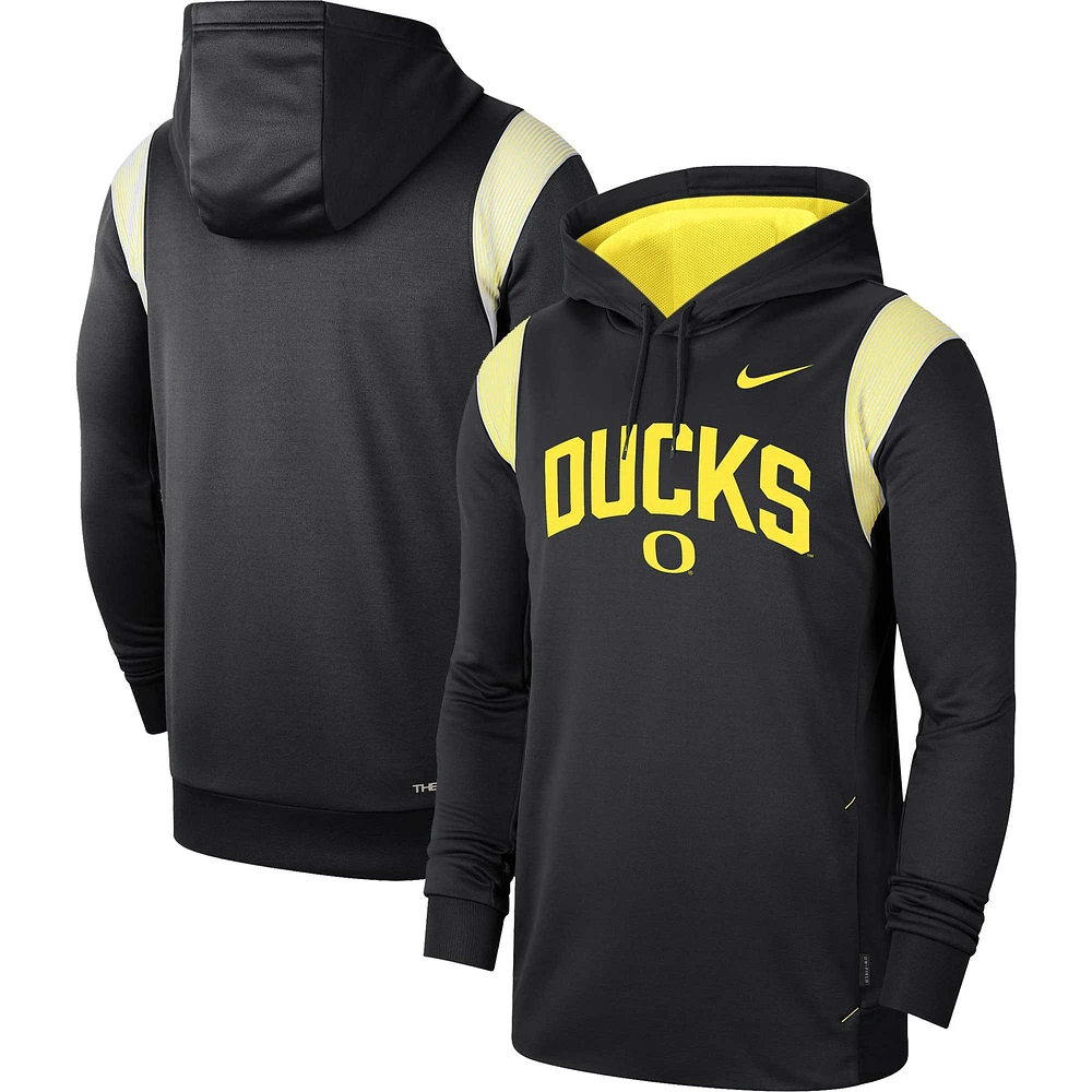 Nike Oregon Ducks 2022 Game Day Sideline Performance Sweat à capuche pour homme Noir