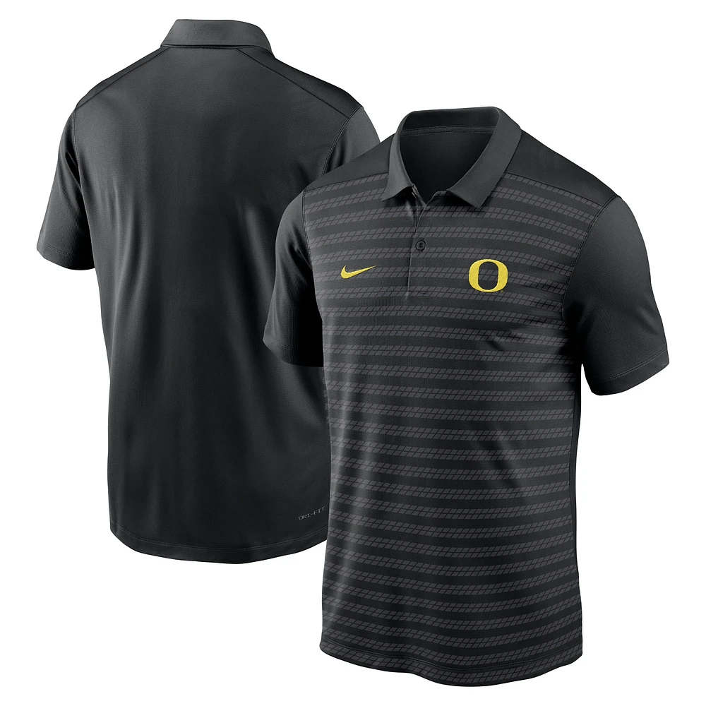 Men's Nike Black Oregon Ducks 2024 Early Season Coaches Sideline Performance Polo