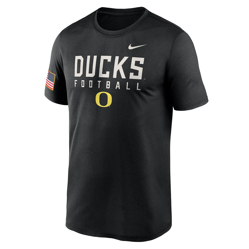 Men's Nike  Black Oregon Ducks 2024 Military Appreciation Legend Performance T-Shirt