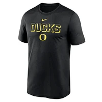 T-shirt Nike noir Oregon Ducks 2025 Sideline Legend Performance pour homme