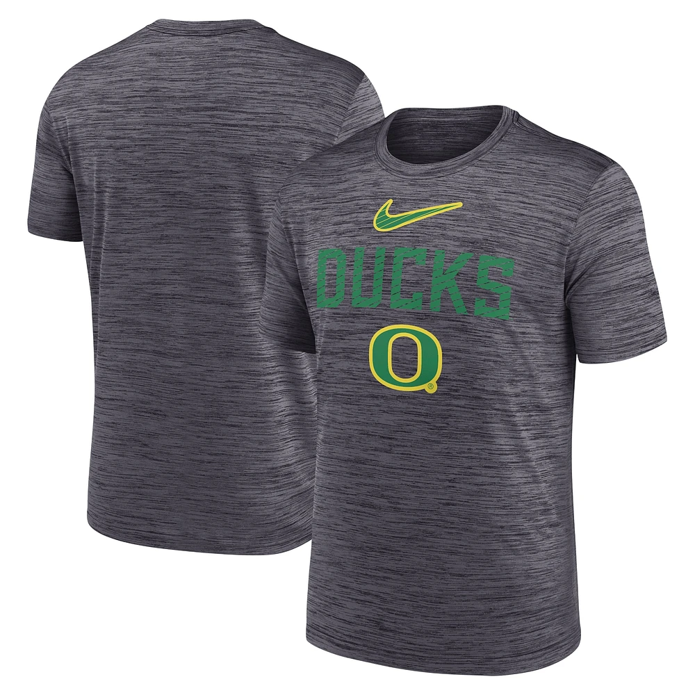 T-shirt Nike Campus Slant Velocity Performance pour homme, noir, Oregon Ducks