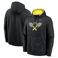 Men's Nike  Black Oregon Ducks Club Pullover Hoodie