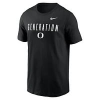 T-shirt Nike noir pour homme Génération O des Ducks de l'Oregon