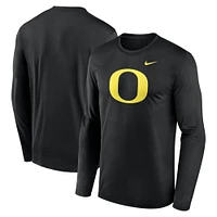 T-shirt à manches longues Nike Primetime Primary Legend pour homme, noir, Oregon Ducks