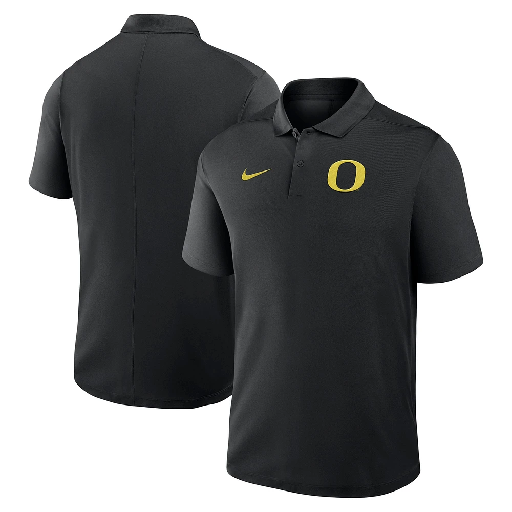 Men's Nike Black Oregon Ducks Primetime Victory Primary Logo Performance Polo