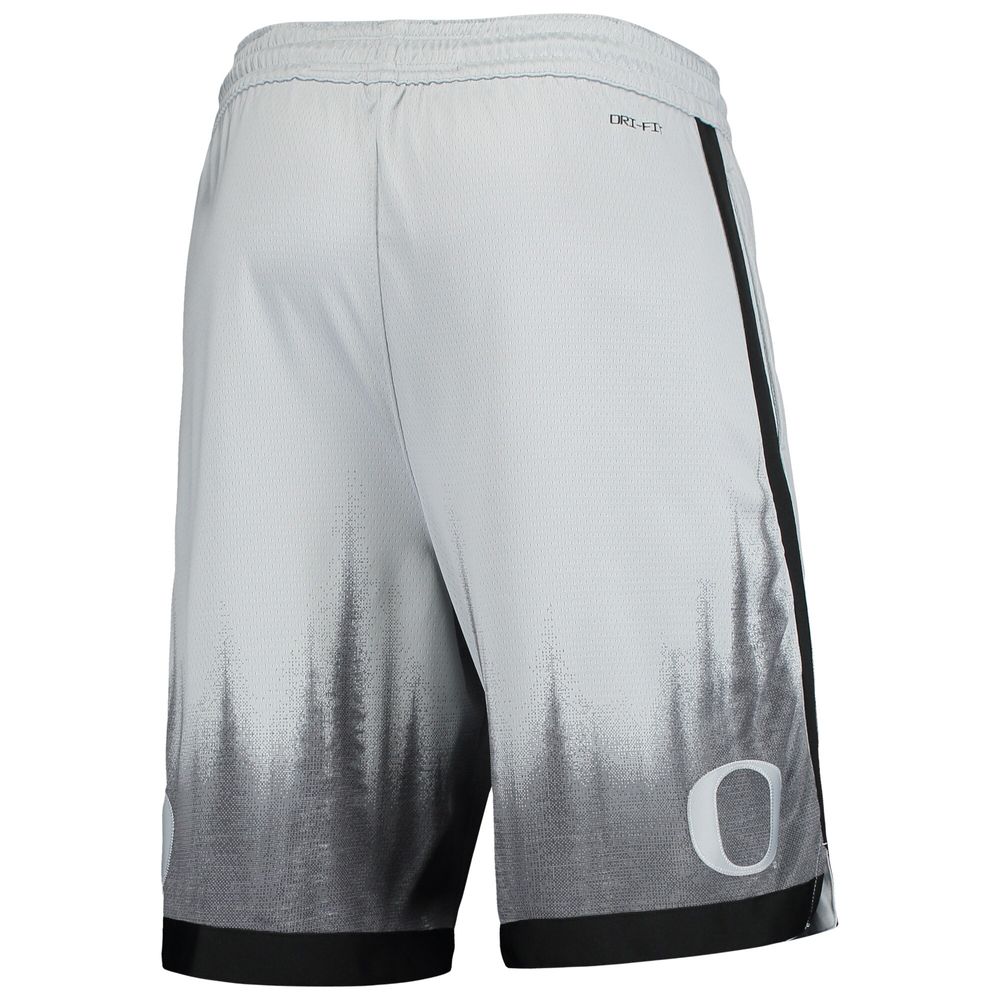 Men's Nike Gray/Black Oregon Ducks Limited Performance Basketball Shorts