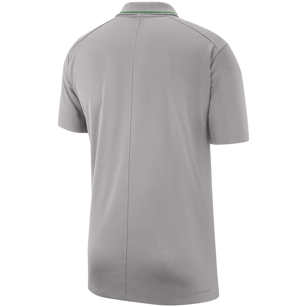 Polo performance Nike Oregon Ducks 2023 pour homme Gris