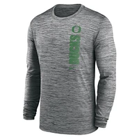 Men's Nike Oregon Ducks Sideline Velocity Performance Long Sleeve T-Shirt