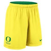 Short de performance réversible Nike vert/jaune Oregon Ducks 2025 pour homme