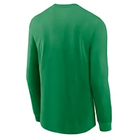 Men's Nike Green Oregon Ducks 2025 Sideline Performance Long Sleeve T-Shirt
