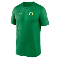 Men's Nike Green Oregon Ducks 2025 Sideline Small Logo Legend Performance T-Shirt