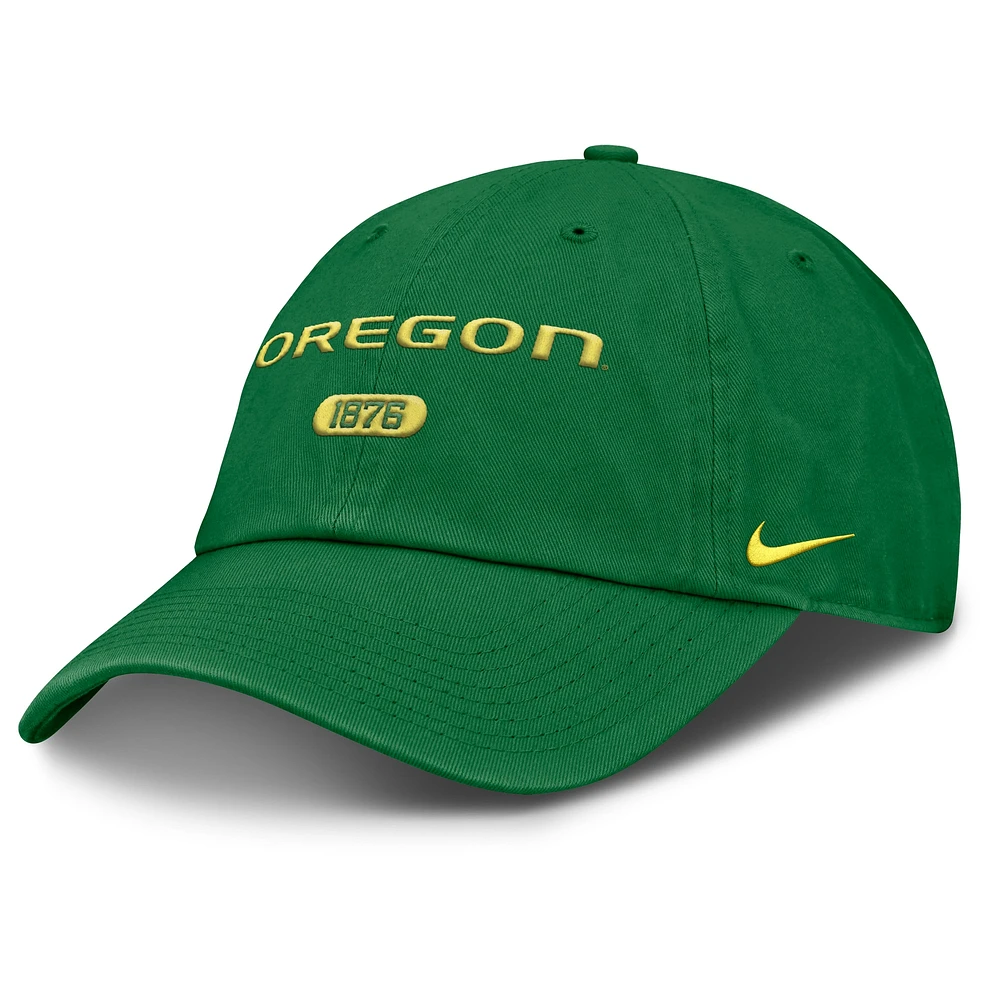 Casquette ajustable Nike Green Oregon Ducks Club pour homme