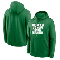 Men's Nike Green Oregon Ducks Grass Is Club Fleece Pullover Hoodie