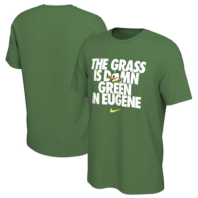 T-shirt Nike vert pour homme des Oregon Ducks L'herbe est verte à Eugene