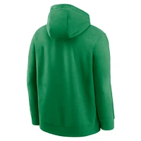 Men's Nike Green Oregon Ducks Legacy Football Icon Club Fleece Pullover Hoodie