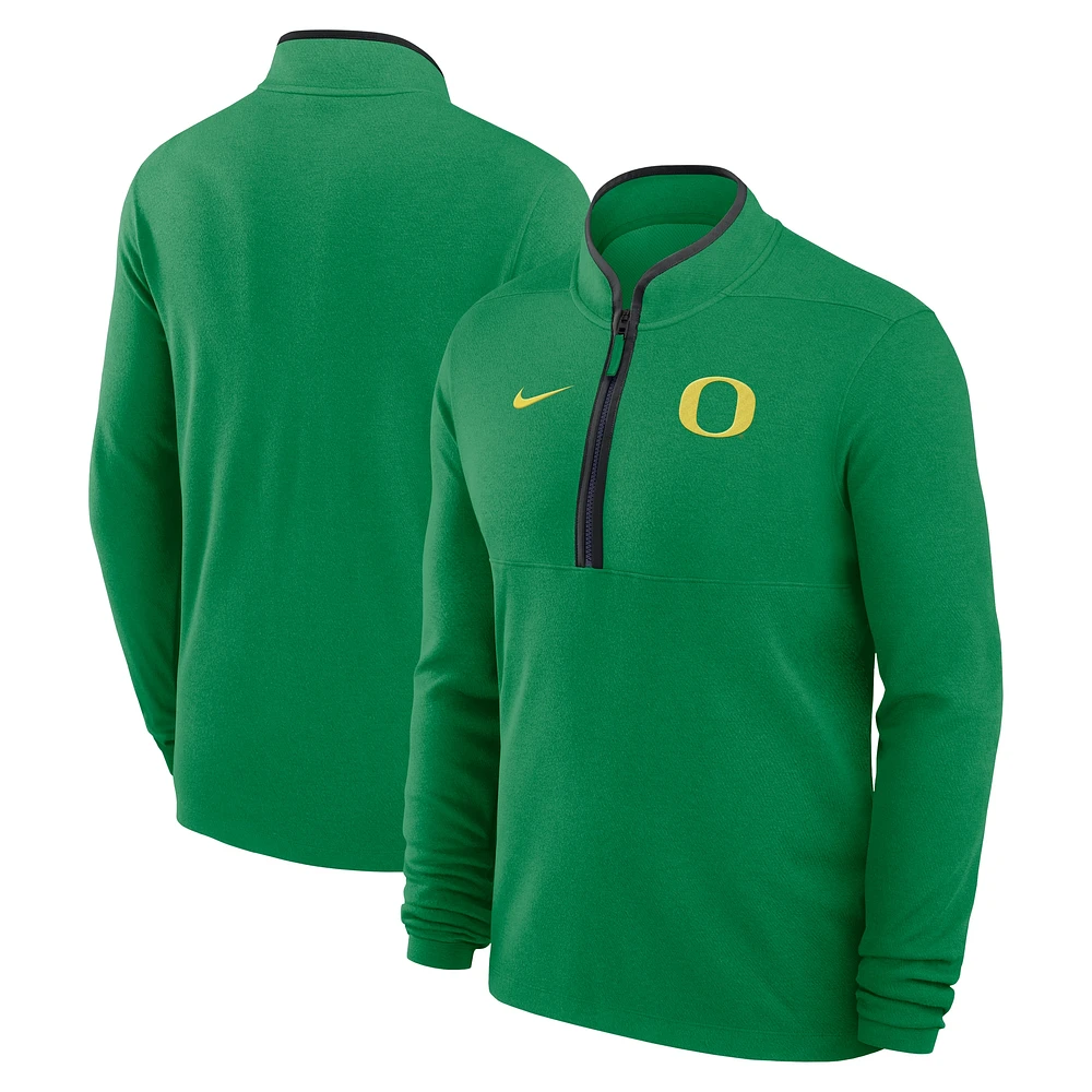 Men's Nike Green Oregon Ducks Lightweight Victory Performance Half-Zip Pullover