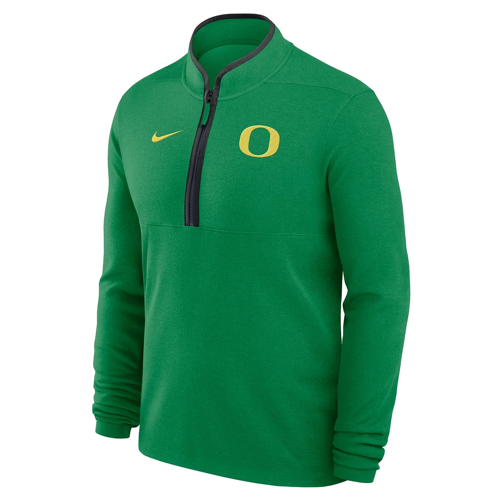 Men's Nike Green Oregon Ducks Lightweight Victory Performance Half-Zip Pullover