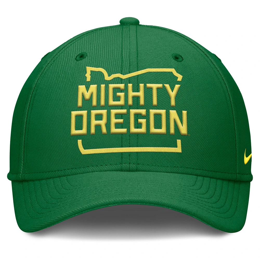 Men's Nike Green Oregon Ducks Local Swoosh Flex Hat