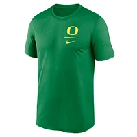 T-shirt Nike Green Oregon Ducks pour homme avec logo principal Legend Performance