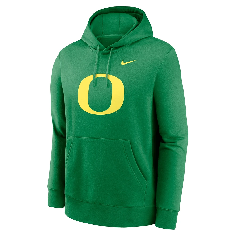 Men's Nike Green Oregon Ducks Primetime Club Fleece Pullover Hoodie