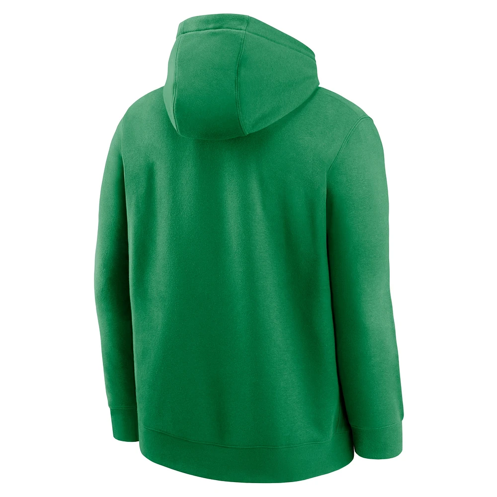 Men's Nike Green Oregon Ducks Primetime Club Fleece Pullover Hoodie