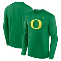 T-shirt à manches longues Nike Primetime Primary Legend pour homme, vert, Oregon Ducks