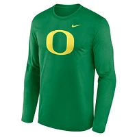 T-shirt à manches longues Nike Primetime Primary Legend pour homme, vert, Oregon Ducks