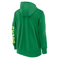 Men's Nike Green Oregon Ducks Primetime Primary Mascot Full-Zip Hoodie