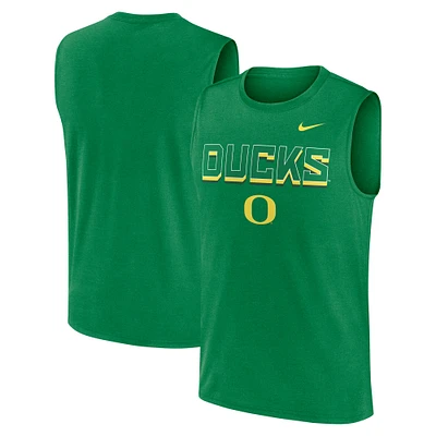 Débardeur Nike Primetime Tricode Legend Performance vert Oregon Ducks pour homme